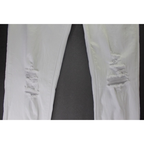 NEW KanCan Destroyed White Stretch Skinny Jeans 24 / 0 - Picture 7 of 12